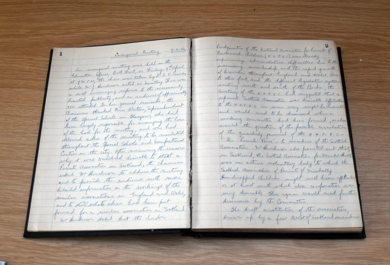 Minute Book From Inaugural Meeting Of Charity